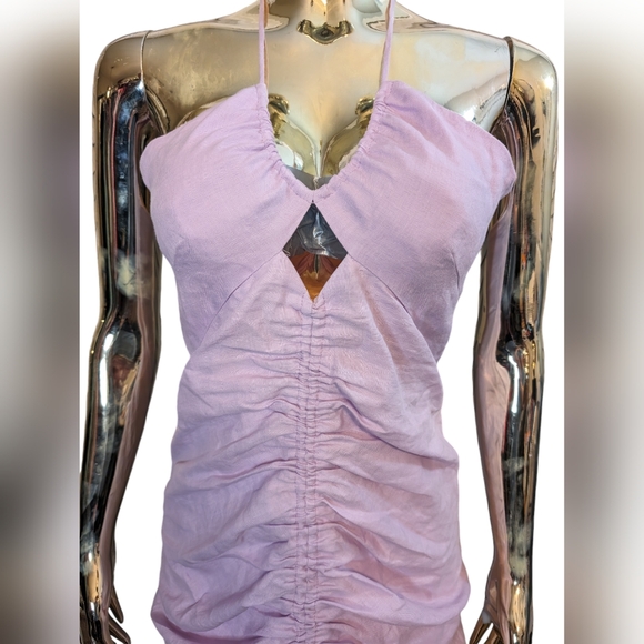 NWT Rumer Estelle Halter Maxi Dress in Linen - Picture 6 of 15